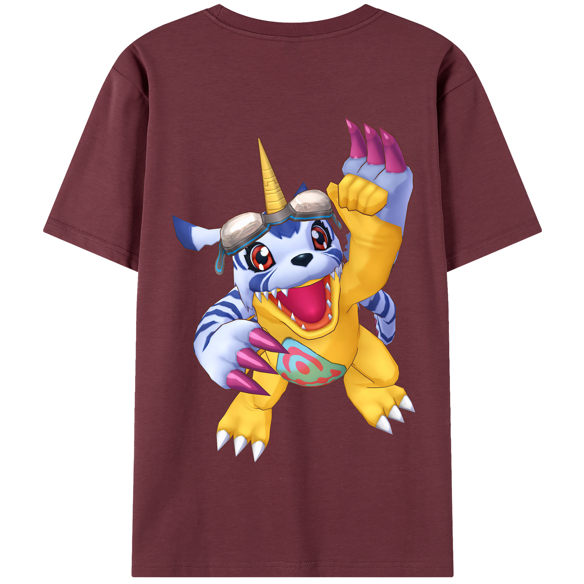 （画像用） Digimon デジタルモンスター/デジモン 綿100％半袖Tシャツ（背面プリント）